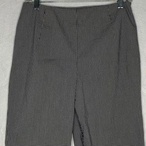 Ann Taylor Gingham Stretch Ankle Pants 42PE